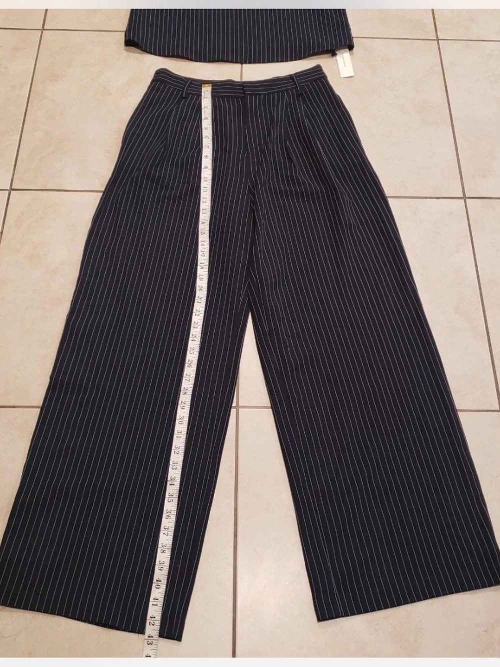 Commense  Pinstripe Sleeveless top and pants set